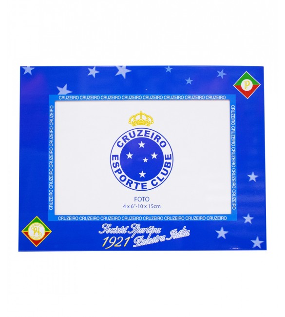 Porta Retrato 1 Foto 10X15cm Metal - Cruzeiro - na horizontal